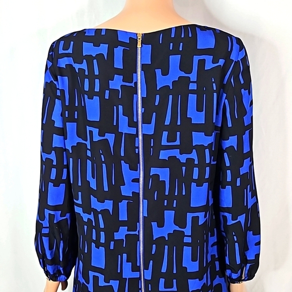 Tahari Blue Dress Size 4 - Picture 7 of 8